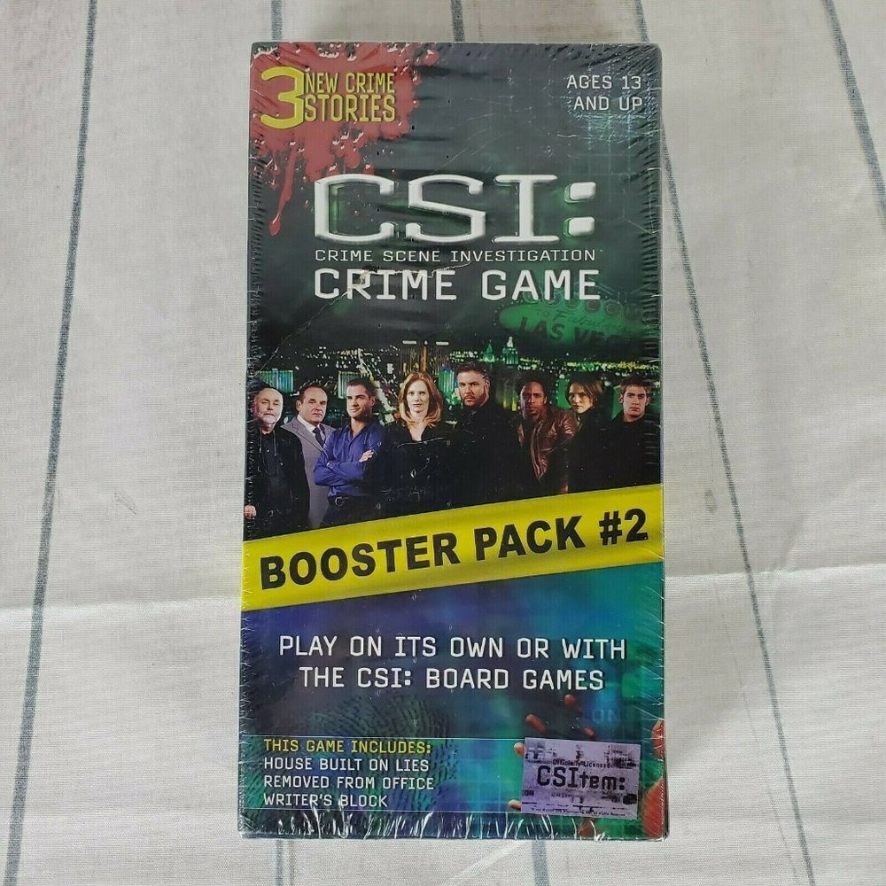 CSI Crime Game  Booster Pack 2 New Sealed